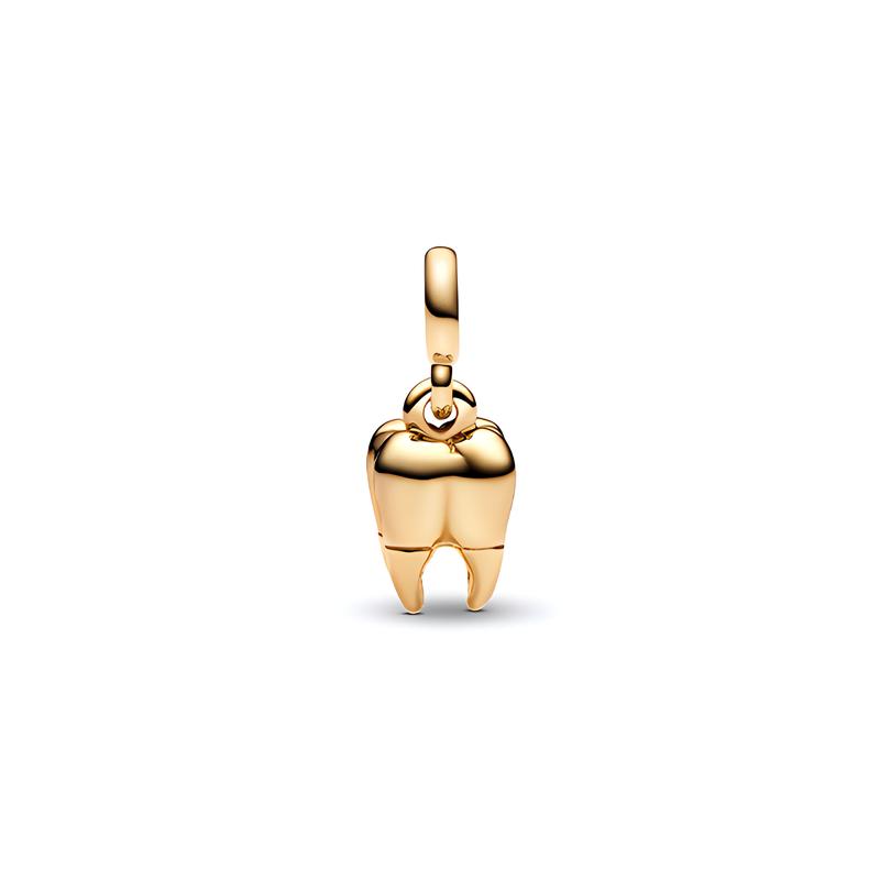 Pandora Necklace/Pendant Teeth Mini 3D Personalized Pendant Personalized DIY Beads 925 Silver Gold Plated Copper Silver Alloy Jewelry 762300C01 серебряный