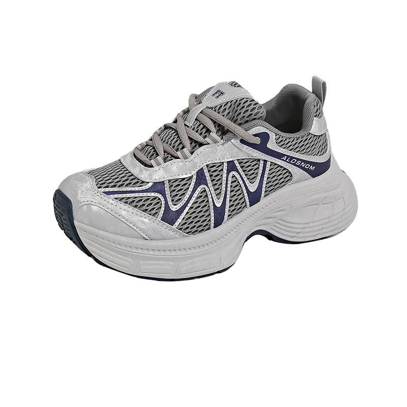 Fashion Platform Dad Shoes Women's 2025 New Autumn Explosion Temperament Casual Sports Shoes Small Height Increase Single Shoes