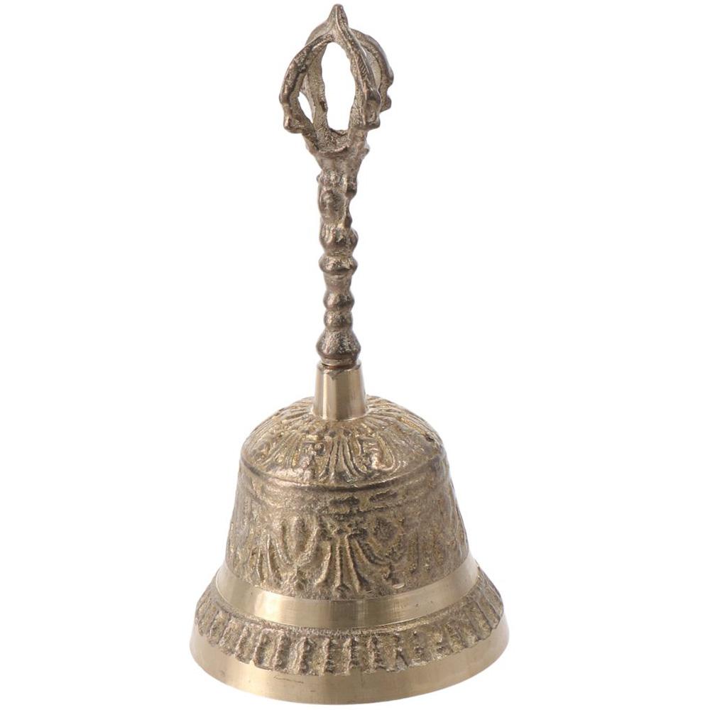Wide Applications High Brass Desk Accessories Handbell Antique Workspace Organizers Large Call Bells Home