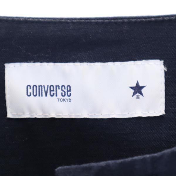 CONVERSE One-piece style No color coat Navy blue Thin Women Used