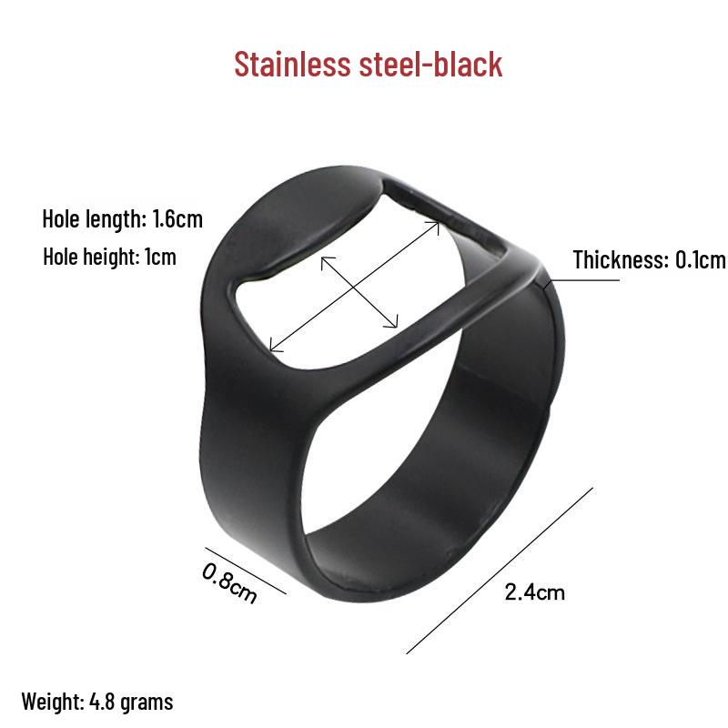 Trendy Stainless Steel Ring Bottle Opener for Beer