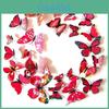 Décalcomanie Murale Papillon 3D Moderne Minimaliste Avec Matériau PVC Pour Décoration de Salon