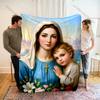 The Virgin Mary and the Holy Child Print Blanket Warm Soft Fluffy Kids and Adult Sofa Bed Throw Blanket Outdoor Travel Camping