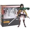 Figma 207 Eren Jaeger 203 Mikasa Ackerman 213 Levi Action PVC Figure Model Ornament Toy Collection Gift