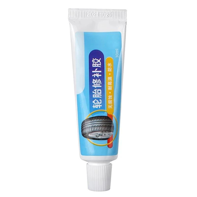 1/2 Stück Reifenreparatur Schwarzkleber Flüssig Starker Gummi Verschleißfester, nicht korrosiver Klebstoff Sofortklebstoff Leder