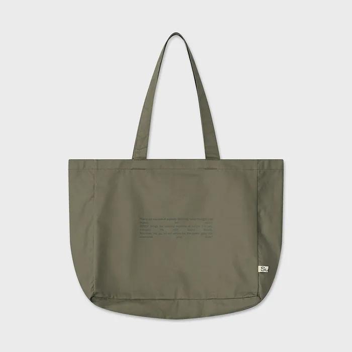 Sunlit Lettering Eco Bag (Khaki)