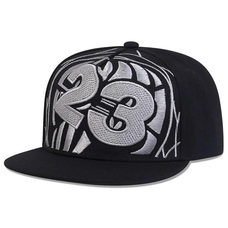 Yiran bag Unisex 23 Basketbal Borduurwerk Hip-Hop Hoeden Lente En Herfst Buiten Verstelbaar Sport Casual Baseballpetten Zonbescherming Hoed