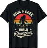 Bigfoot Versteckspiel Weltmeister Sasquatch Retro Vintage Geschenk Unisex T-Shirt