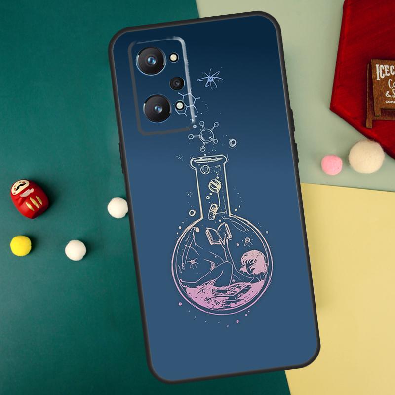 

Наука Химия Кофеин Для Realme 10 11 12 13 14 Pro Plus C67 C65 C63 C61 C55 C53 C51 C35 C71 C75 GT7 15 Pro Чехол Realme GT7 Pro