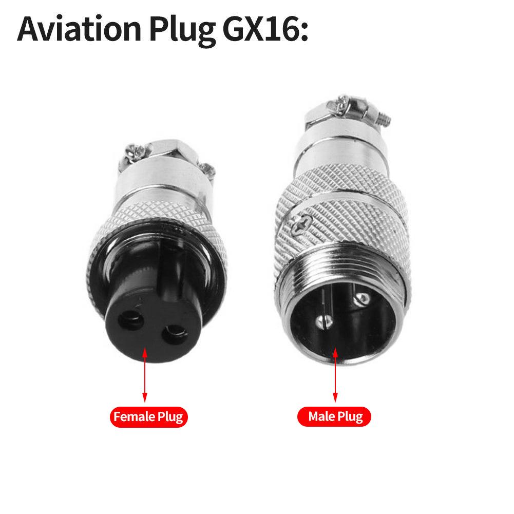 Gx16 Jack Aviation Plug Socket Panel Connector Type GX-16 16mm Male - View #9