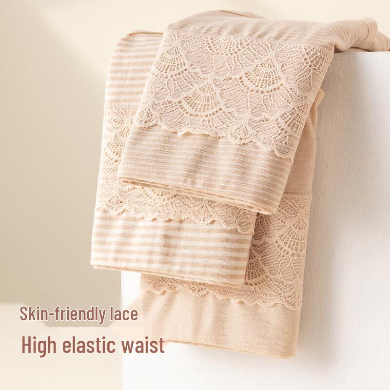 Women's Cotton Striped High-Waist Briefs (3-Pack)