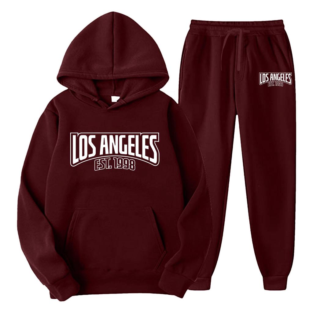 New cross-border foreign trade pullover men's and women's same sports sweater set fashion sweater sweatpants fleece hoodie set