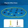 Magnetic Chess Game Set, Fun Table Top Multiplayer Magnetic Chess Game with Stones Rope, Kids Adult Board Games