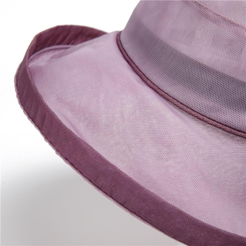 Elegant Floral Sun Hats for Women,Lightweight Breathable Bucket Hat, UV Protection Wide Brim Fishing Cap