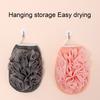 Bath Sponge Ultra Soft Fast Foaming Faux Silk Double-Sided Exfoliating Shower Loofah Glove for Home