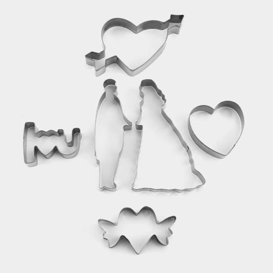 12 tk/komplekt Mugav aurutatud kuklijääk, isetegemise vorm, ei kleepu, mugav käsi tundev paari armastuskook