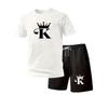 Men's Trendy Summer Mesh Shorts & T-Shirt Set - Casual Short Sleeve Ensemble