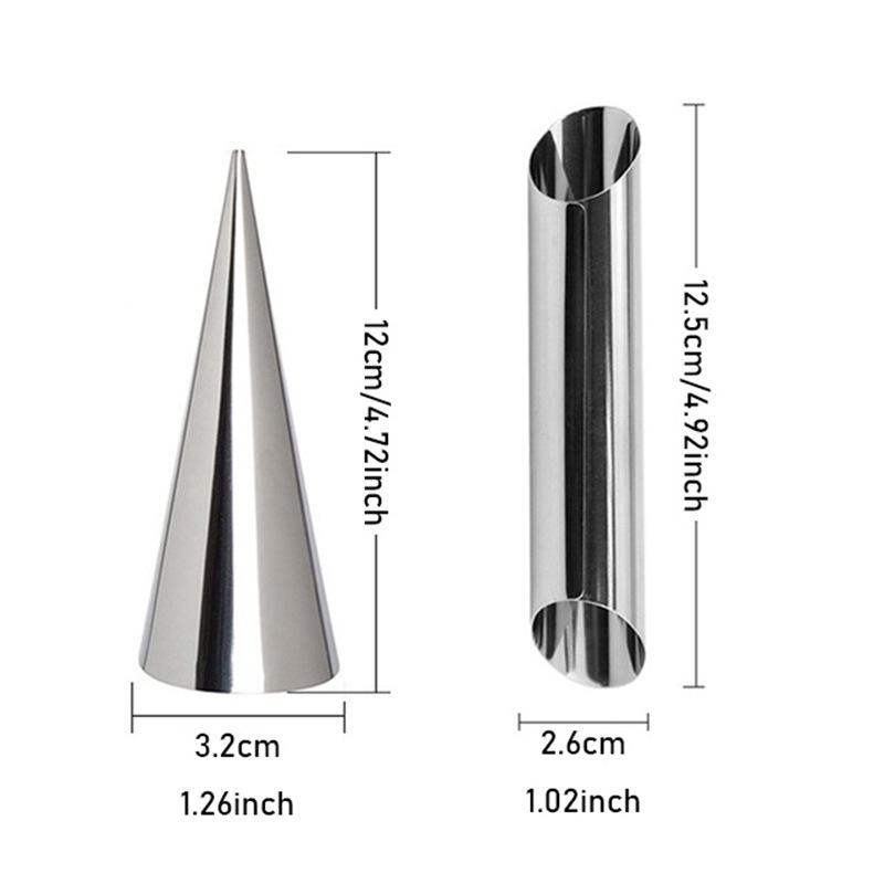 Stainless Steel Conical Croissant Baking Mold Conical