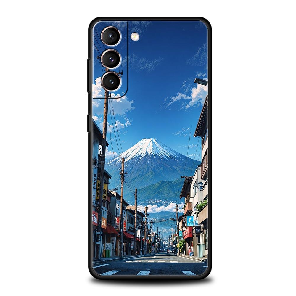 Landscape Japan Series Scenery Phone Case For Samsung Galaxy S25 S24 S23 S22 S20 Ultra S21 FE 5G S10 Plus S10E Soft TPU Cover