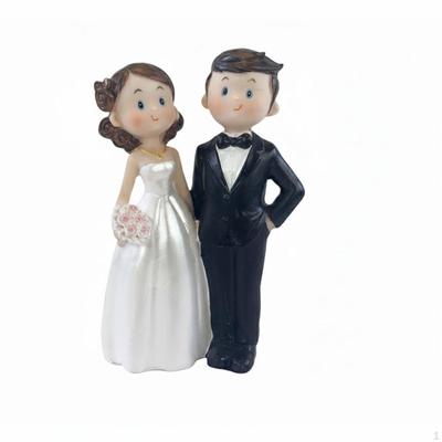 Braut und Bräutigam Tortenaufsatz Europäisches Design Cartoon Hochzeitspaar Puppe Romantisch