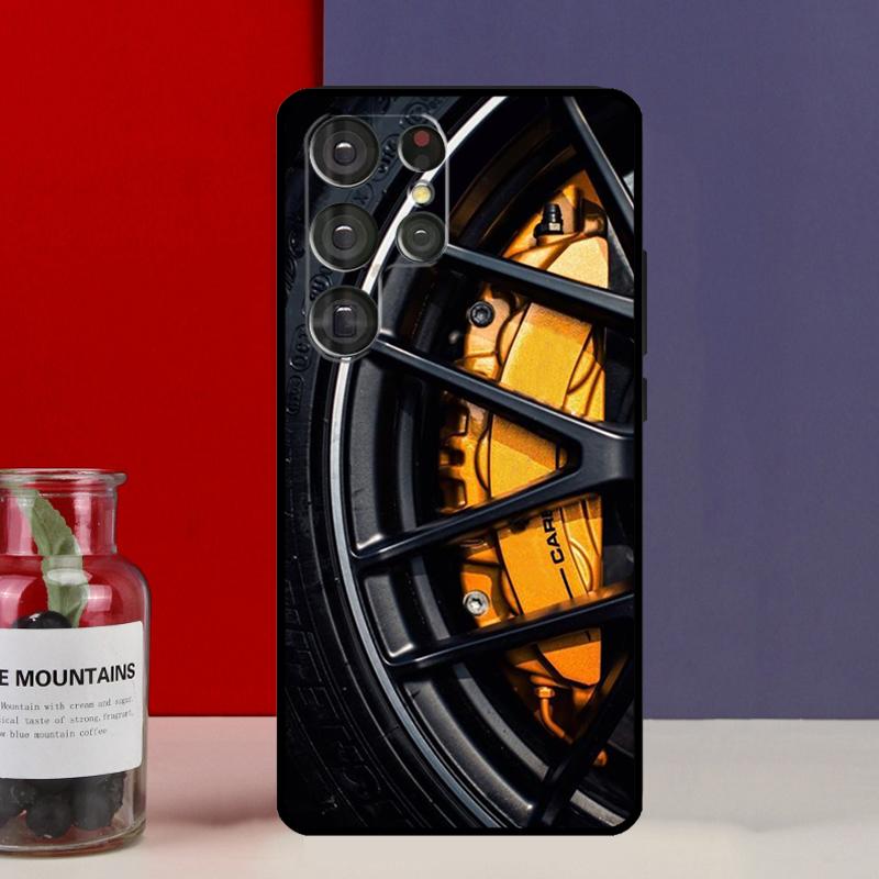 Sports Car Wheel Tire Speed Funda Case For Samsung Galaxy S25 Ultra S9 S10 S20 S21 FE S22 S23 Plus S24 Ultra Phone Cover