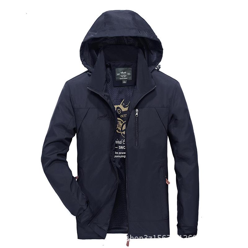 Men's Clothing Popular Spring and Autumn New Coat Men's Windbreaker Jacket Large Size Light and Thin Quick-drying Jacket