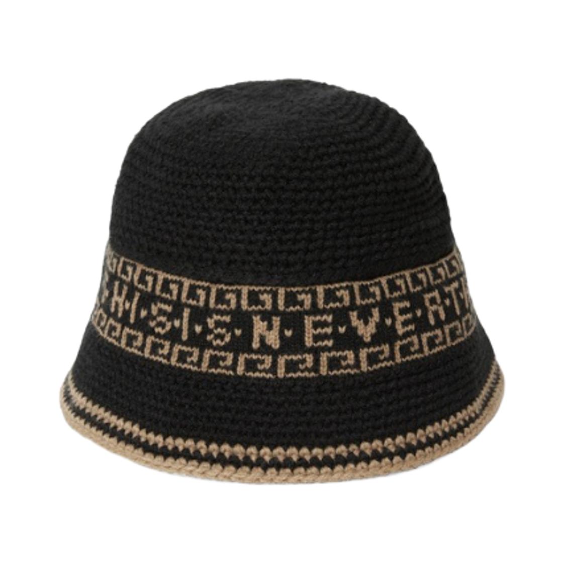 thisisneverthat Crochet Bucket Hat Black ONE SIZE чёрный