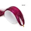 Vibrant Laser Silk Hair Extensions: Colorful Seven-Color Tinsel Strips for Women