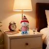 Snowman Christmas Nightlight USB Charging Christmas Snowman Lamp 3 Settings Bedroom Decoration Lamp For Bedroom Nursery Kids