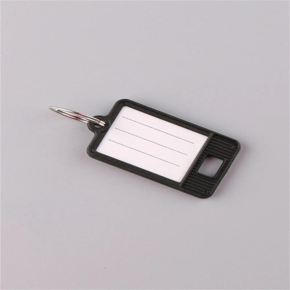 

5 Pcs Key Tag Luggage Name Tags Labels Suitcase Plastic Key Tags With Id Tags Key Labels Garment Tags Key Ring Tags Hard чёрный