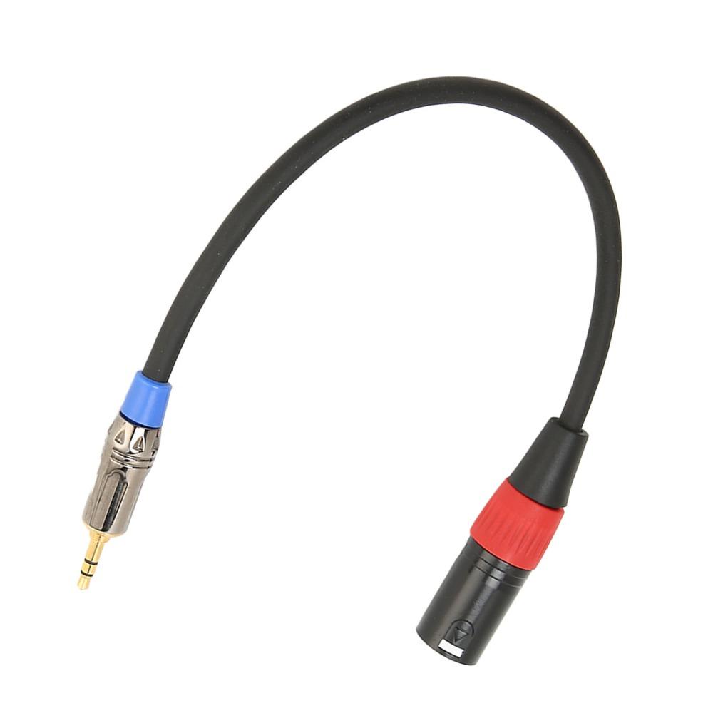 Male to Male 3PIN XLR Male to 3.5mm Cable Noise Reduction Microphone Balanced Cord  for Camera