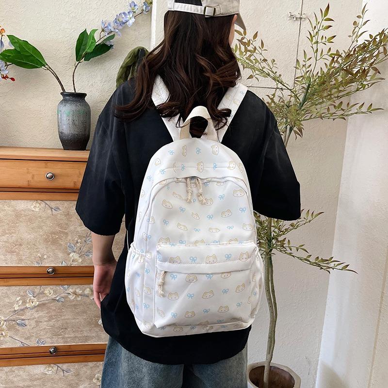 New Fashion Casual Backpack Student Class Bag Large Capacity Simple Lightweight Versatile Go Out Backpack