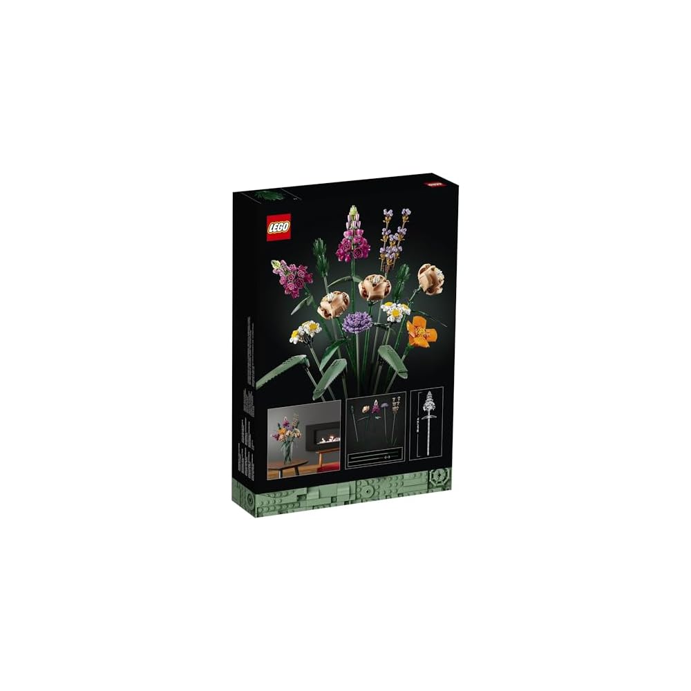 LEGO Botanical Flower Bouquet Building Set 10280 Decorative Toy for Home Interior Gift for Men and Women