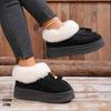 Winter New Fluffy Snow Boots Women's Round Head Thick Sole Fluffy Mouth Short Boots Casual Velvet Warm Cotton Shoes Women