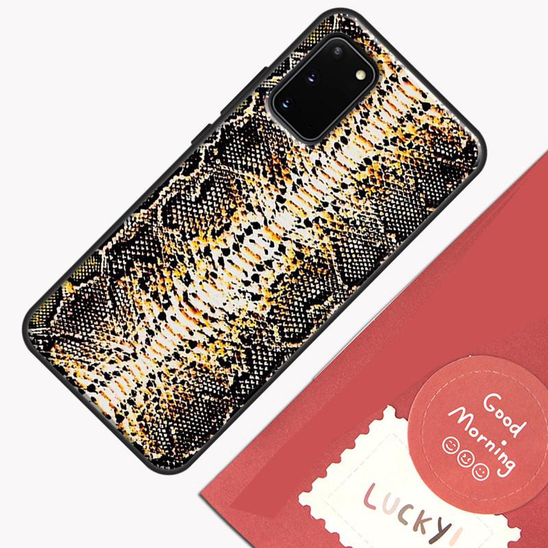 Snake Skin Phone Case For Samsung Galaxy S25 S24 S20 S21 S22 S23 Ultra S9 S10 Plus S23 FE Cover Shell