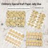 Children's Kraft Paper Jelly Glue: High Viscosity, Double-Sided, Super Sticky, Waterproof Nail Tips Tape (Removable)