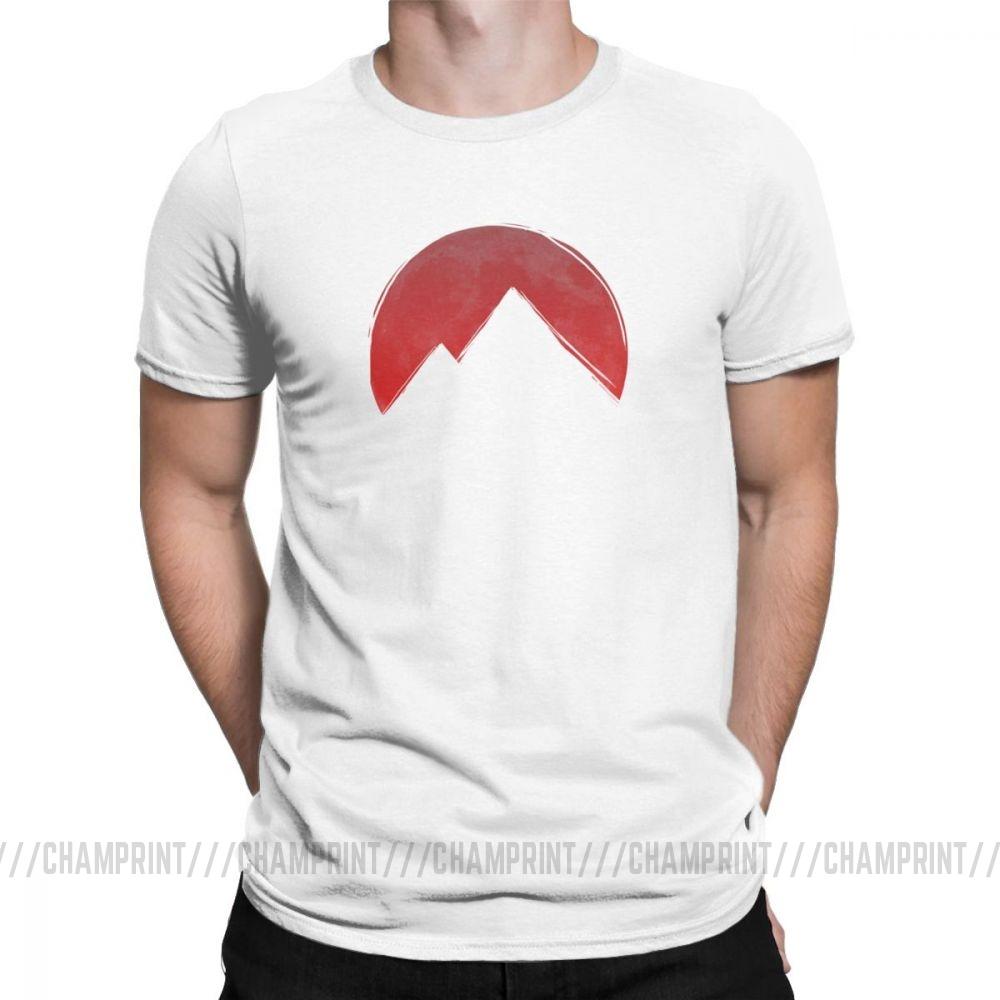 Twin Peaks T Shirts Men Red Pine Tree Moon High Quality Tops Short Sleeve