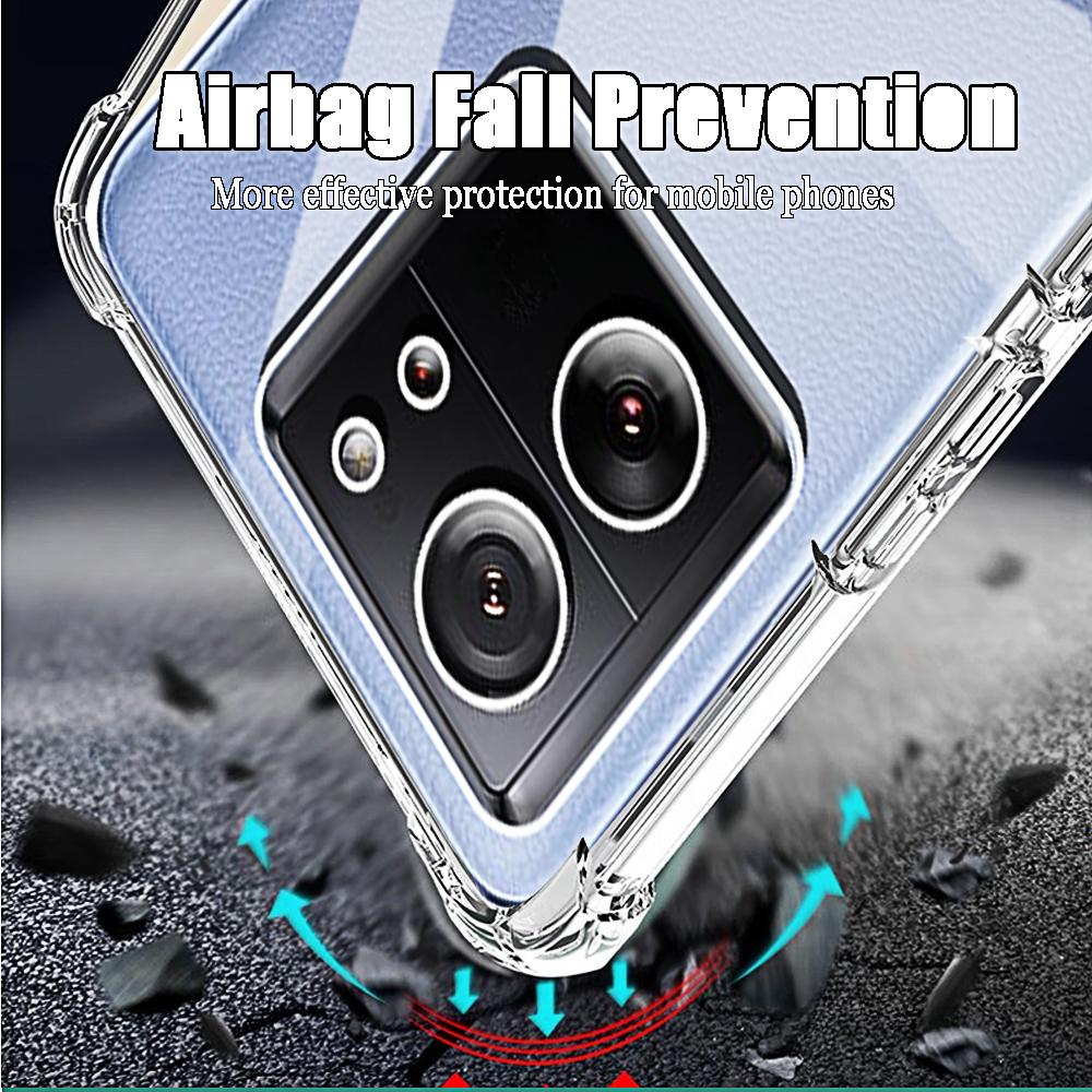 Shockproof Phone Case for Xiaomi 13T Pro 12T 11T 13 12 11 Lite NE 5G Transparent Clear Silicone Soft TPU 13 12 11 T Back Cover
