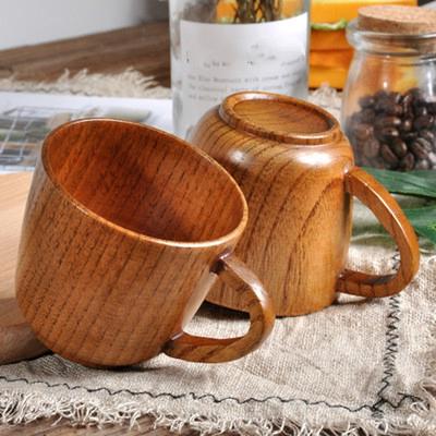 Handgemaakte houten beker Drinkbeker Natuurlijke thee Koffie Bier Drinkgerei Beker Reis Theeservies Huis Keuken G