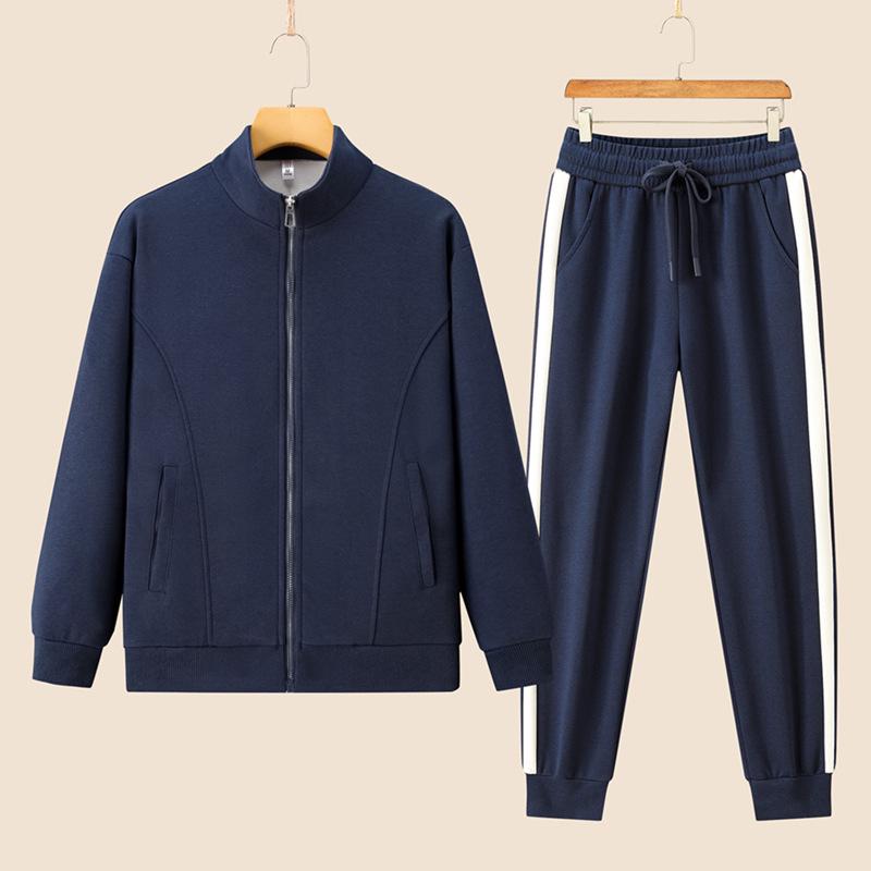Women's Spring & Autumn Casual Running Two-Piece Set: Long Sleeve Top & Loose Pants, Breathable & Fashionable