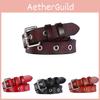 Authentic Leather Wide Belt With Alloy Buckle For Elegant Office And Daily Wear