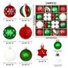 Christmas Tree Pendant, Christmas Ball Set, Painted Ball Pendant, Electroplated Christmas Ball Decoration, Mixed Christmas Gift Box