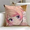 anime Witch Watch2 Cushion Cover Soft  EasyWash Pillow Case  Versatile for Couch Bed Travel and Office