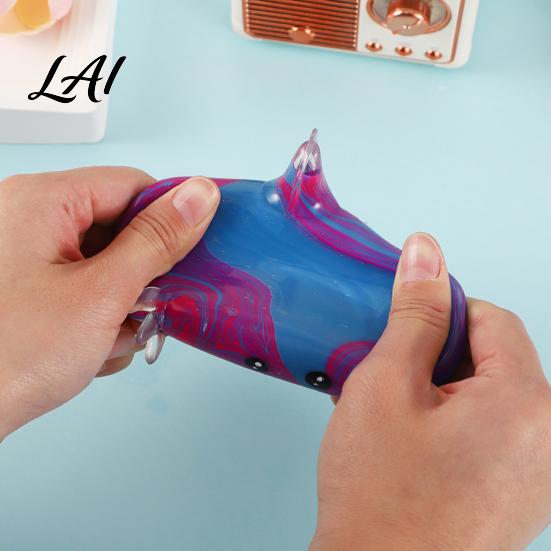 Cute Newt Toy Shape Squeeze TPR Soft Slow Rebound Food Grade Odorless Stress Relief Decompression for Kids