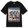 Los Tralaleritos Säger Tralala Italiensk Hjärnröta Meme T-shirt Tralalero Tralala Haj med Skor Grafisk Bomull Unisex Ledig T-shirt