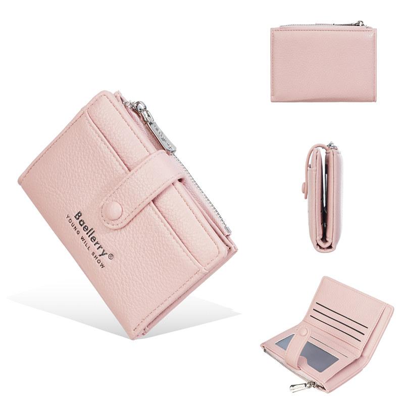 Baellerry Women Fashion Hasp Bi-fold Wallets Classic Design Coin Purse