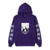 Satoru Gojo Hoodie Unisex Fleece Sweatshirt Dual Sleeve Vertical Japanese Kanji Manga Front Print Anime Pullover