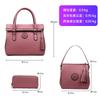 Cowhide Pattern Handbag, New Tassel Mother and Child Bag, Large Capacity, Premium Rivet Shoulder Bag, Messenger Bag, Fashionable Wallet.