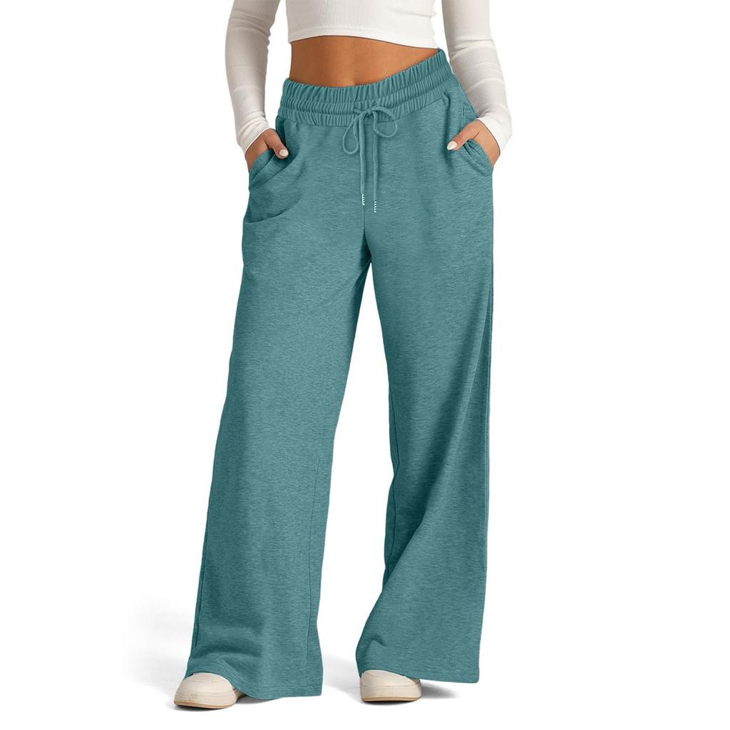 Women's High Waisted Wide Leg Sweatpants Casual Yoga Jogger Pants