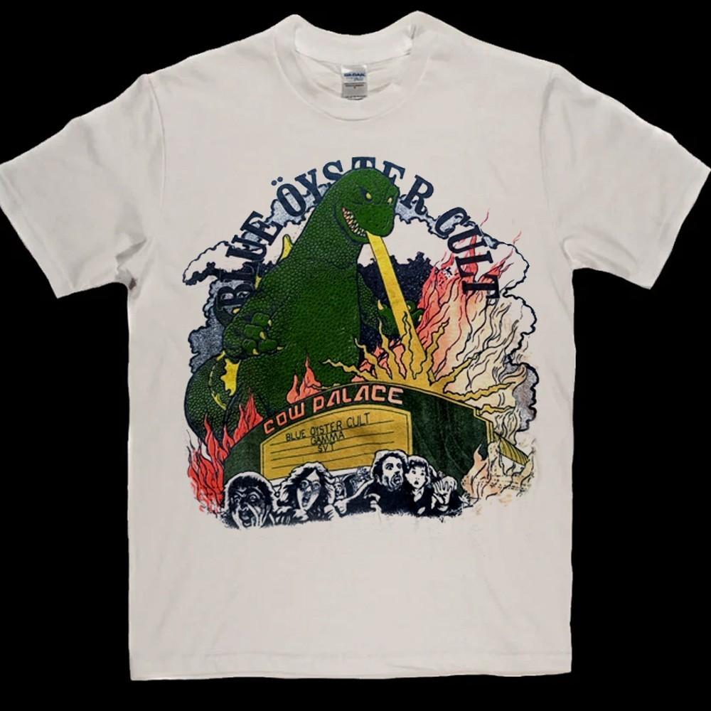 Vintage Rare 1979 Blue Öyster Cult Godzilla Reprinted  Cotton Unisex All Size T- Unisex T-Shirt XXL